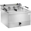 Mec Friggitrice Elettrica da Banco Mec FT18B - Capacità Olio 18 lt - Con Rubinetto di Scarico