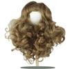 Parrucca per Bambole Capelli ricci castani