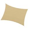 Outsunny Vela Ombreggiante Rettangolare 4x3m, Beige, in HDPE con Kit Montaggio e Borsa Viaggio, Ideale per Giardino e Terrazzo|Aosom