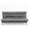 EvergreenWeb Divano Letto Futon trasformabile in Divano click clack con letto matrimoniale | Sakè Grigio
