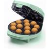 Bestron macchina per cake pop di dal design retrò, con maggiordomo per cake pop, forchetta e 12 bastoncini per cake pop, 700 W, colore: verde