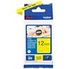 Brother TZe631S Nastro Laminato, 12 mm, Nero/Giallo, Lunghezza 4 metri