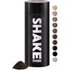 shake over fibre capillari ispessimento capelli fibre arricchite di zinco, densificante, volume capelli, Made in Europe (30 g, CASTANO MEDIO)