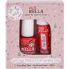 Miss Nella Fairy Kiss Lips & Tips - Lucidalabbra profumato duo + smalto glitterato per bambini con formula sfoderabile, a base d'acqua e inodore