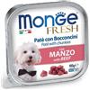 Monge cane fresh pate e bocconcini con manzo 100 gr