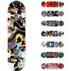 WeSkate Skateboard per principianti - Skateboard completo da 31 x 8 pollici per bambini, adolescenti e adulti, in acero canadese a 7 strati, con cuscinetti a sfera ABEC-7, portata 100 kg