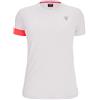 Macron Run Start SCD Hattie Reflex Tshirt PRNT Wht/NCOR SS Wmn, T-Shirt Donna, Bianco, XL