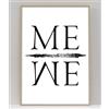 Handmade By Stukk Poster da parete con scritta Me We Leadership (841 x 1189 mm)
