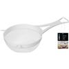 Chef Aid 10K32950 - Scolapasta in plastica con Rete in Nylon, Colore: Bianco