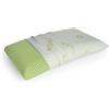Talamo Italia Cuscino per Letto, Made in Italy, Guanciale in Green Memory Biologico Forato e Federa Ecosostenibile, 73x43xh14 cm