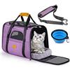 Morpilot Trasportino per Cani e Gatti, Gabbietta Morbida per Animali Domestici, Borsa portabile o a Tracolla in Tessuto da Trasporto Confortevole, Borsa Ripiegabile Viaggio Sull' Aereo