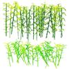 Cayway 40 Pz Alberi Modello bambù 6CM e 8CM Plastica Alberi per Modellismo di bambù Albero Ferroviari Scenario Albero di Architettura per Fai da Te Paesaggio