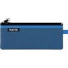 Leitz WOW Astuccio a 2 Scomparti, Cerniera in Nylon, Lavabile, Adatta come Astuccio, Formato M (21 x 8.5 cm), Blu, 4012003
