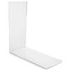 VITAdisplays 10 pezzi. Fermalibro ECO (da 4,0 a 7,0 x 14,0 x 14,0 cm) Fermalibro angolare, supporto per piccoli libri, CD tascabili in PLEXIGLAS originale (confezione da 10)