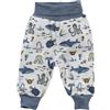 People Wear Organic Pantalone morbido in cotone bio Mare - col. bianco fantasia