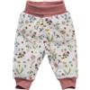 People Wear Organic Pantalone morbido in cotone bio Primavera - col. bianco fantasia
