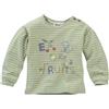 People Wear Organic Maglietta lunga baby in cotone bio Eat More Fruits - col. verde chiaro