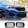 YIUBCZOQI G01 Griglia Radiatore per BMW Serie X3 G01 Griglia 2018-2021 X4 G02 2019-2021 Griglia Anteriore Doppio ponte sportivo Lucido Nero