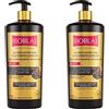 Bioblas - Shampoo all'aglio nero, 1000 ml, anti-perdita di capelli, per uomini e donne, inodore, dermatologicamente testato (2 x 1000 ml)
