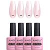 AIMEILI Smalto Semipermanente in Gel UV LED Soak Off per Unghie Manicure Kit Colorati 4 x 10 ml - Set Numero 20