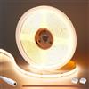 GOMING 24V COB Striscia LED Bianco Caldo 3000K 5M 312LED/M CRI 93+ Alta Densità 1560LED 4100lm Non Impermeabile IP20 Flessibile Luci LED per Soggiorno Bar Decorazioni(Senza Alimentazione)