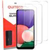 QUITECO Vetro Temperato per Samsung Galaxy A22 5G [3 Pezzi] Vetrino Protettivo Pellicola Protezione Schermo