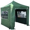 All Seasons Gazebos: Gazebo pop-up 2.5x2.5m completamente impermeabile con 4 pareti laterali Premium - Verde