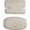 roba Cuscino per Seggiolone Sit Up Luxe, Set 2 Pezzi per Seggioloni della Serie Sit Up Flex, Riduttore di Seduta Impermeabile, Design Grigio Trapuntato, Imbottito, Antimacchia, Grigio Chiaro