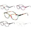MODFANS Occhiali da Lettura Donna,Cerniera a Molla,Leggera,Visione Chiara,Lente Trasparente con Custodia,Colori Misti