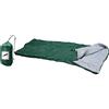 Megashopitalia Sacco a Pelo in Tessuto Poliestere Impermeabile Dimensione 190 x 75 cm per Campeggio Estivo Invernale Chiusura ZIP con Custodia Sacco da Viaggio (VERDE)
