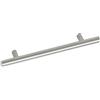 OBF 08 216117.17 Grimme Eibonie Maniglia per mobili (Barell) Ø 12 mm, larghezza 800 mm, manico in acciaio inox spazzolato, argento, distanza tra i fori 740 mm