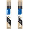 Pilot Frixion Point Refill - punta 0,5 mm - 2 confezioni - 6 ricariche - inchiostro nero