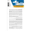 HERMA Adesivi con lettere nere, 240 pezzi, dimensioni del carattere 5 mm, autoadesivi, impermeabili, resistenti alle intemperie, mini adesivi alfabeto, lettere adesive A-Z, in pellicola da incollare