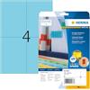 HERMA 4563 Rettangolo Blu 80pezzo(i) Etichetta autoadesiva