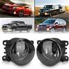 TangMiGe Fendinebbia compatibile con CITROEN DACIA Duster FIAT Sedici FORD JAGUAR NISSAN Note OPEL Agila PEUGEOT PORSCHE RENAULT SUZUKI, 1 Paio, Fumo Nero