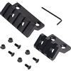 FOCUHUNTER 45 gradi 2.17 L Picatinny Keymod Offset Rail Mount Adatto per con binari Keymod, confezione da 2 (3 slot, 5 slot)