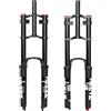 splumzer【EU Stock Bike Suspension Fork 26/27.5/29per Mountain Bike, DH Air Doppia Spalla in Downhill Ammortizzatore Ammortizzatore Ultralight Bicicletta Ammortizzatore Rebound