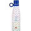 Legami - Bottiglia Termica, 500 ml, Borraccia leggera e resistente, Chiusura ermetica,12 Ore Bevande calde 24 Ore fredde, ecologica, Manico in Silicone rimovibile, in Acciaio inox, senza BPA