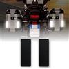 4R Quattroerre.it Quattroerre 5761 Adesivi Rifrangenti Reflex, Nero, Set di 2
