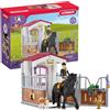Schleich Box per Cavalli con Tori e il Suo Cavallo Principessa
