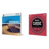 D'Addario Ej16-3D Set Corde Acustica Ej Phosphor Brz Rnd Wnd & Ej27N Set Corde Classica Ej27 Classic Nylon
