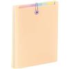 Viquel - Sorter a 6 posizioni per zaino - Organizer per borse Rainbow Pastel - Sorter verticale A4 - Beige