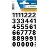 Herma Numeri, 15 mm, 0-9, Resistente alle intemperie, Lamina Nera, 1 bl., 4164