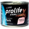 Prolife Sterilised Cibo Umido per Gatti Sterilizzati - 6x200 gr - Maiale