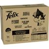 Felix Le Ghiottonerie in Gelatina 80 x 85 g Alimento umido per gatti - Varietà di carne (Manzo, Pollo, Agnello, Anatra)