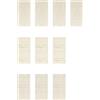Bosch Professional 10 pz. Set di abrasivi a rete Expert M480 (per Legno duro, Vernice su legno, 93x186 mm, Grana 80/120/180, accessorio Levigatrice orbitale)