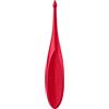 Satisfyer, vibratore da appoggio, Twirling Fun', 17,5 cm, impermeabile, ricaricabile e delicato sulla pelle, colore:rosso