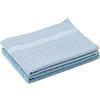 Amago 2 Panni da Cucina, 100 % Cotone, 50 x 70 cm - Acqua/Bianco