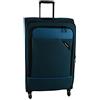 paklite valigia da viaggio 4 ruote, valigia con ruote a guscio morbido grande, espandibile, DERBY, trolley elegante con piega ad espansione, chiusura TSA, 77 cm, 102-115 litri
