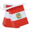 AZ FLAG Ghirlanda 6 Metri 20 Bandiere Perù 21x15cm, Bandiera Peruviana 15 x 21 cm - Festone Bandierine